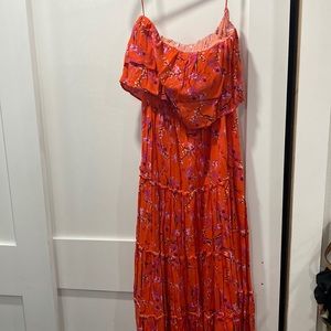 1state strapless maxi dress